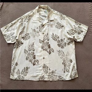 Tommy Bahama Men Floral Short‎ Sleeve Hawaiian Shirt Sz 2XL